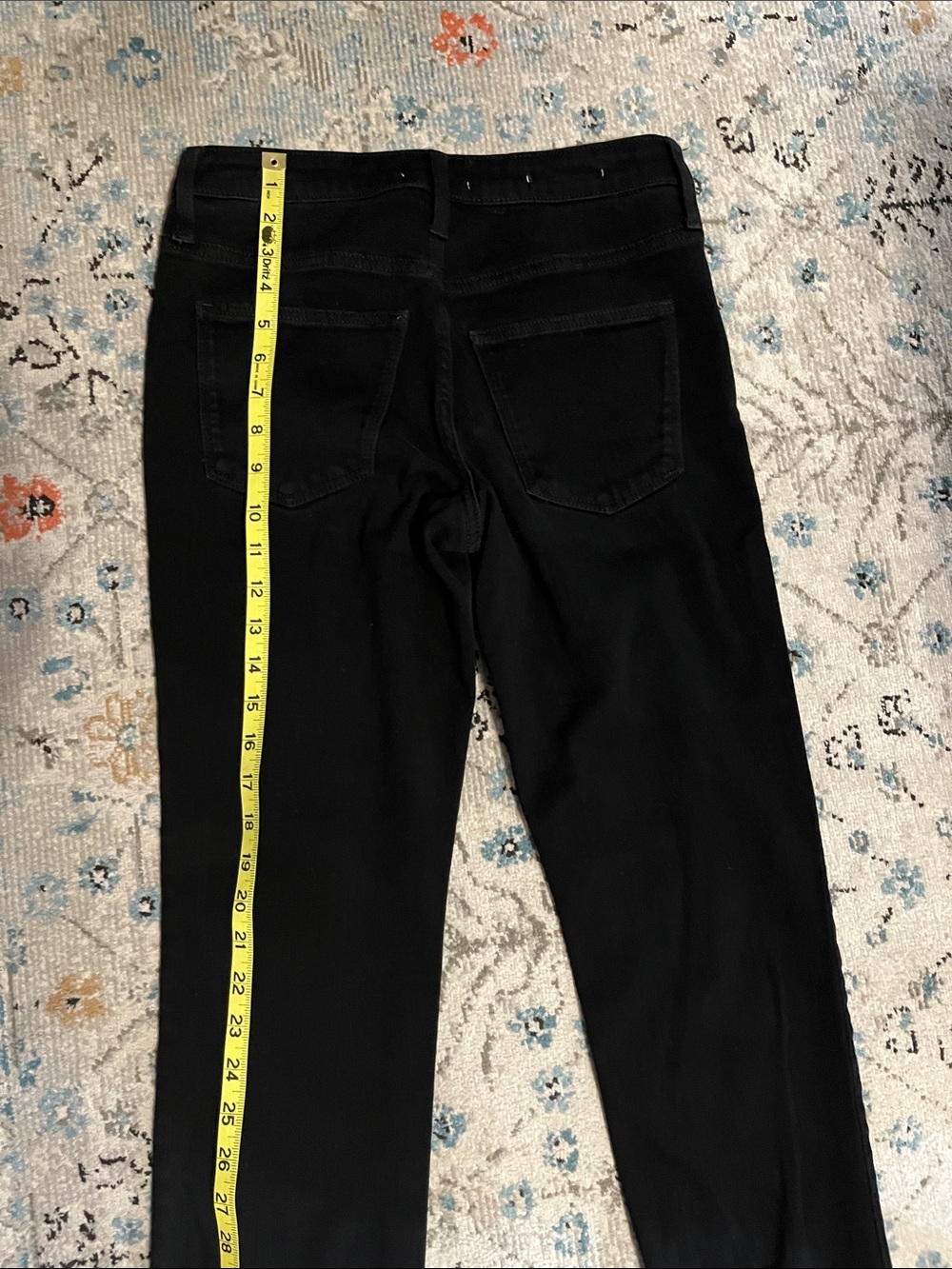 Universal Thread Black High-Rise Slim Straight Denim Pants - Picture 12 of 13